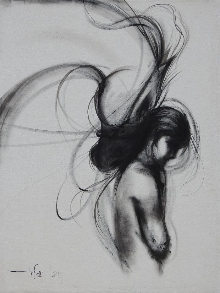 Irfan, Oil on canvas, 30 × 40 (OGK1597)