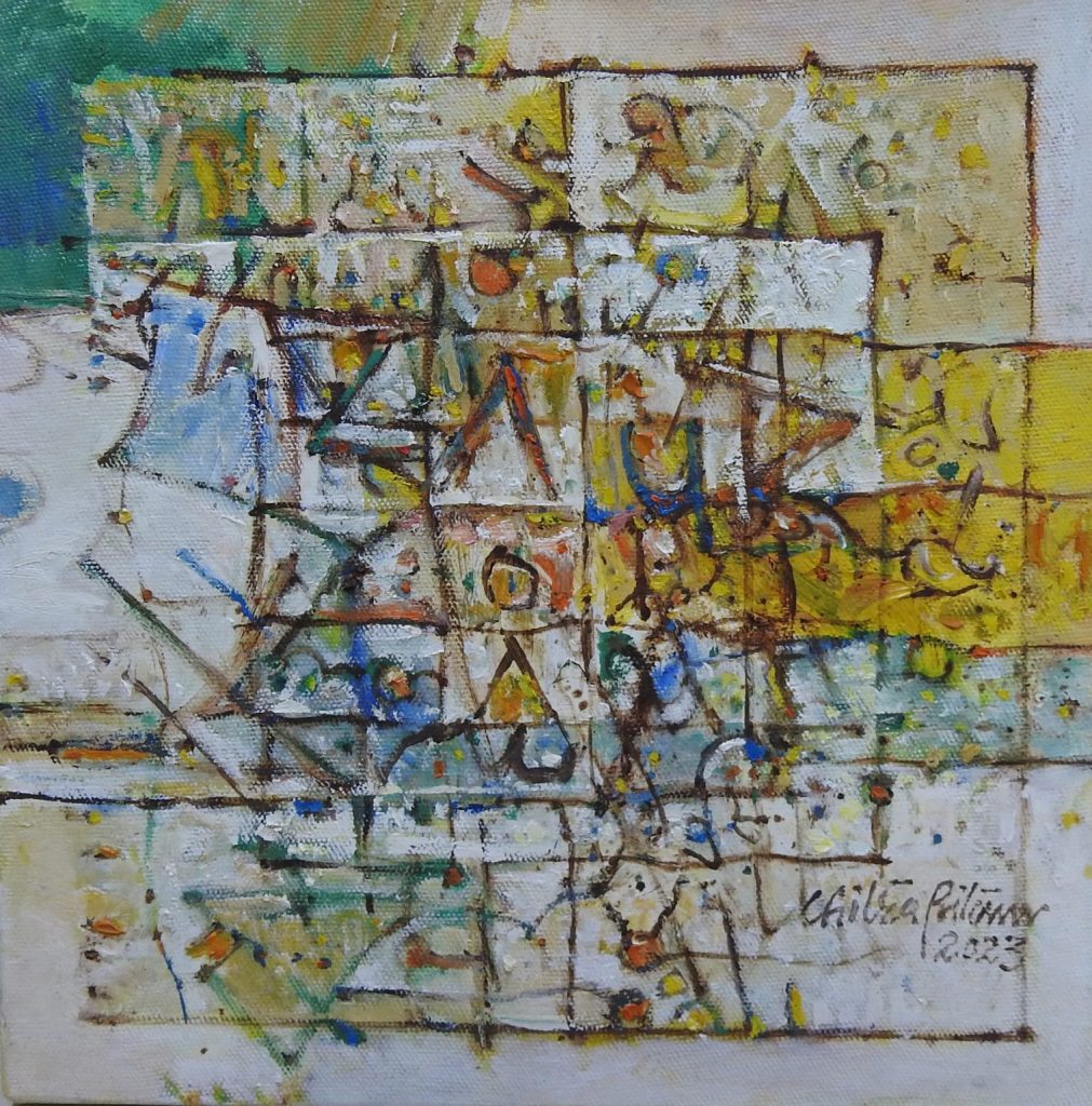 Chitra Pritam, Oil on canvas, 12 × 12 (OGK1830)