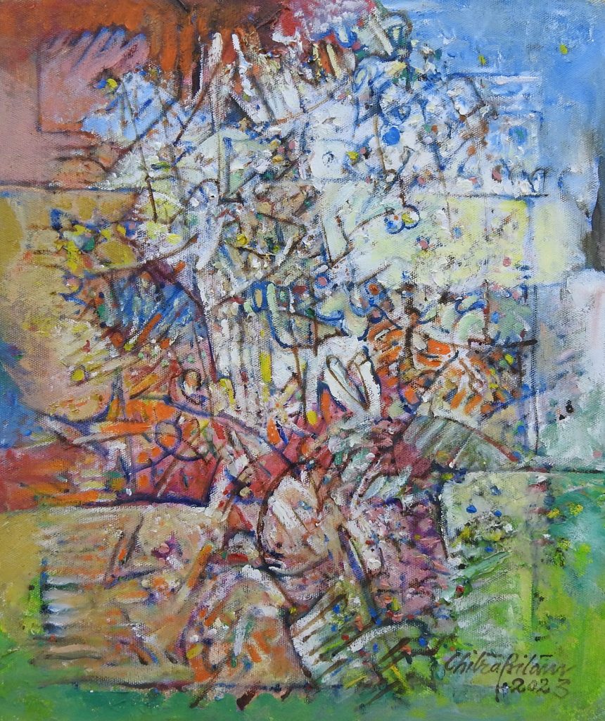 Chitra Pritam, Oil on canvas, 12 × 14 (OGK1832)