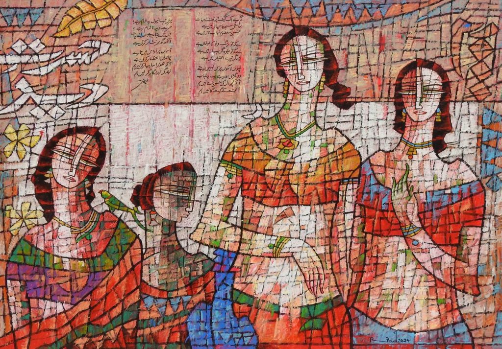A S Rind, Acrylic on canvas, 36 × 48 (OGK1641)