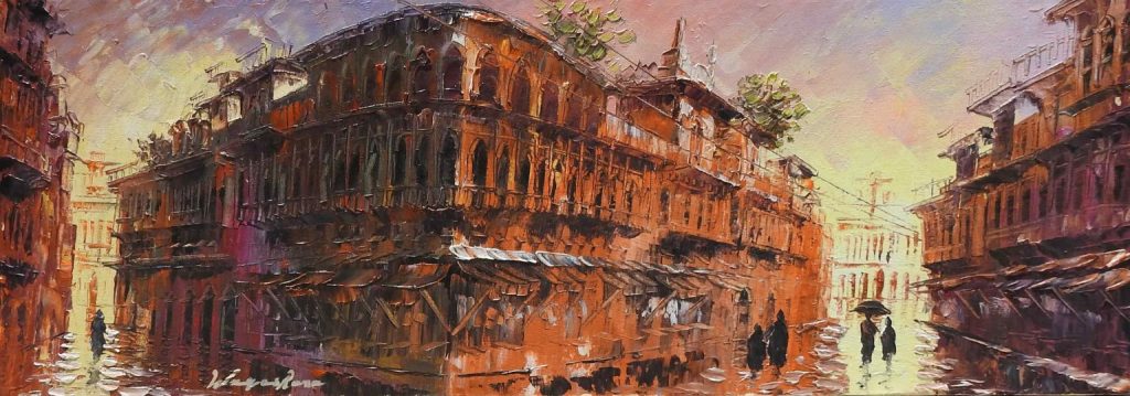 Waqas Rana, Oil on canvas, 36 × 13 (OGK1706)