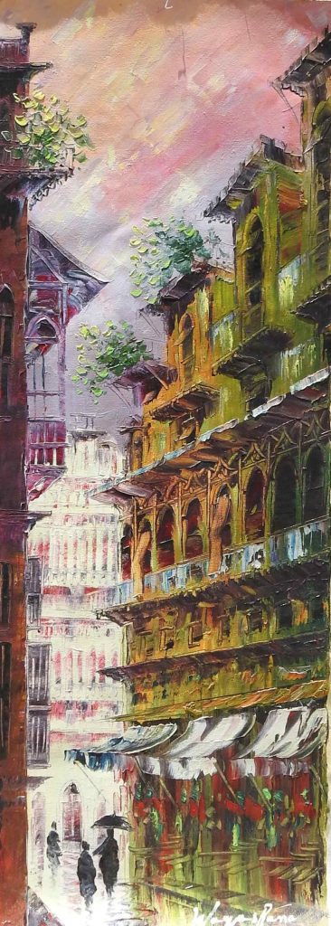 Waqas Rana, Oil on canvas, 36 × 13 (OGK1708)
