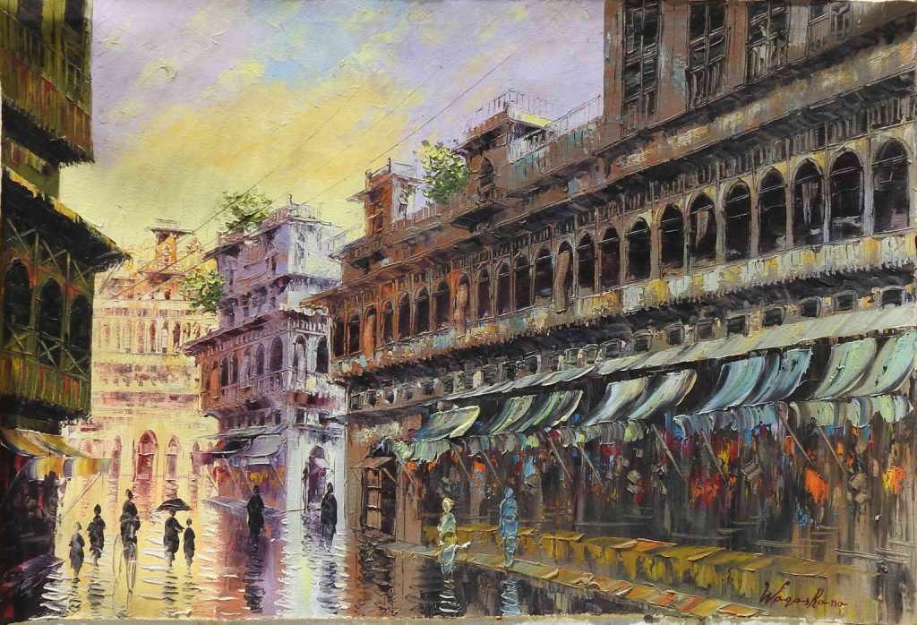 Waqas Rana, Oil on canvas, 24 × 36 (OGK1710)