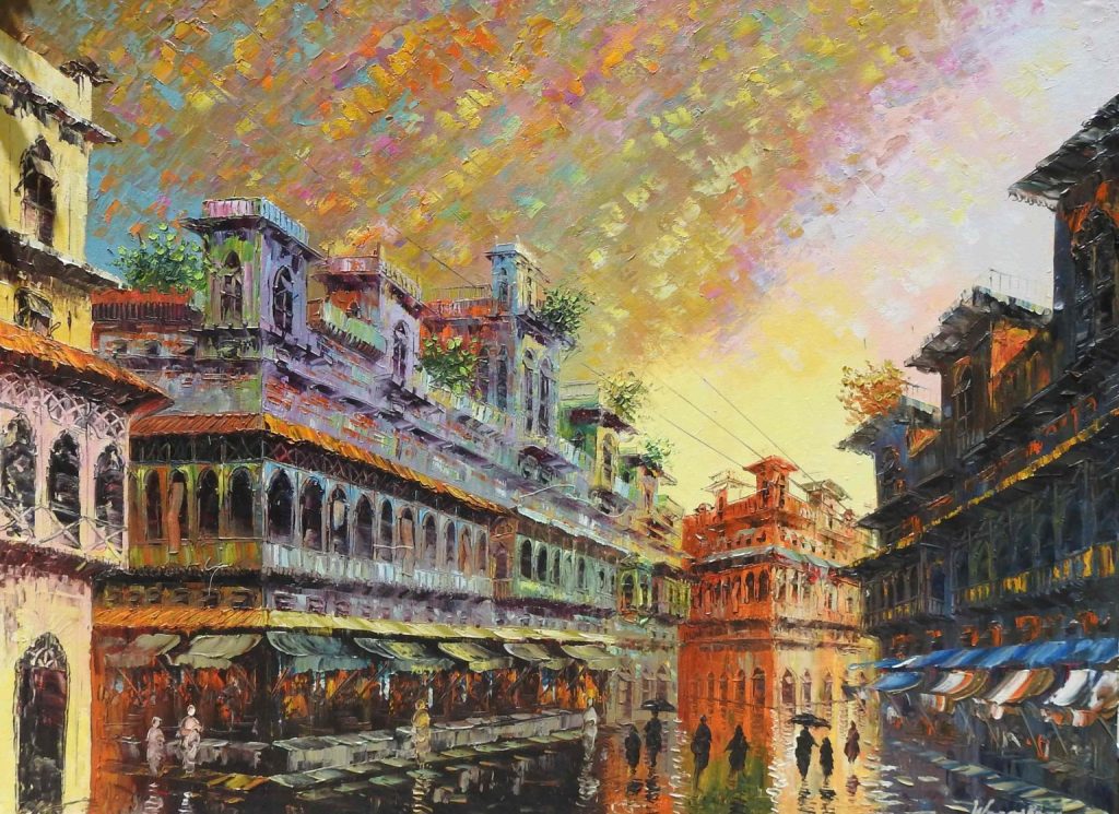 Waqas Rana, Oil on canvas, 36 × 48 (OGK1714)