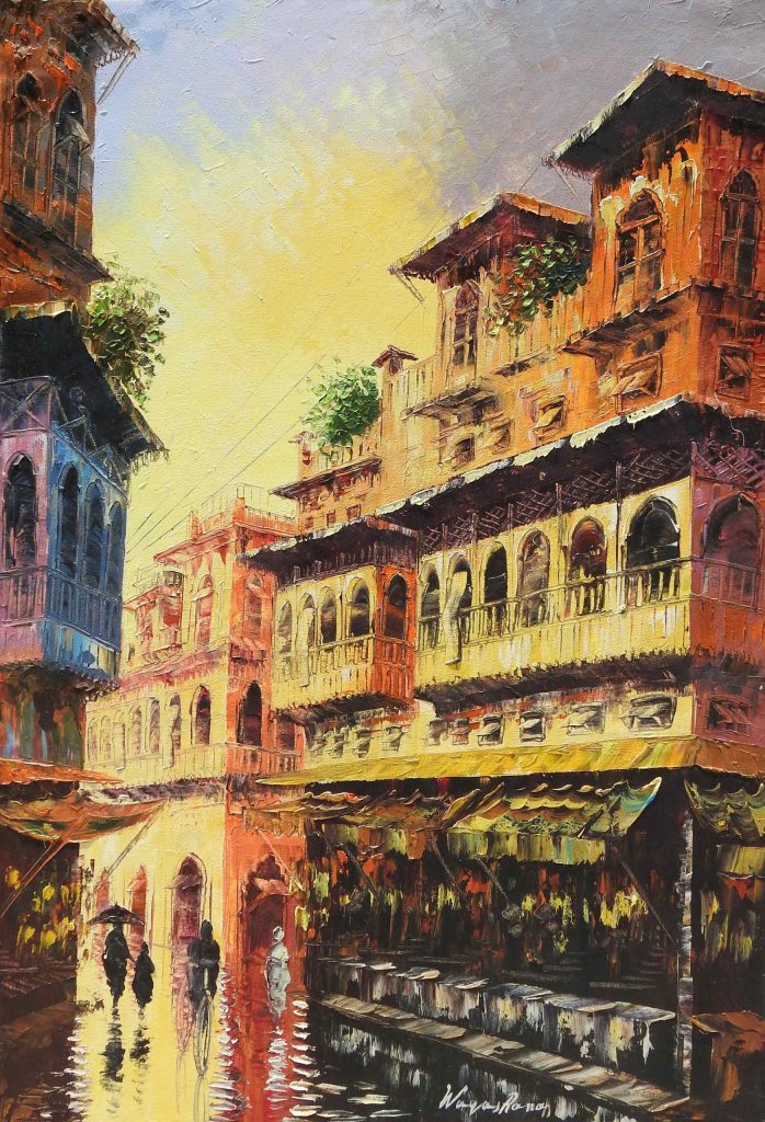 Waqas Rana, Oil on canvas, 24 × 36 (OGK1715)