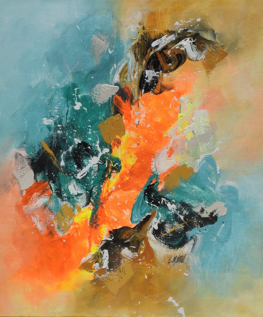 S M Naqvi, Acrylic on canvas, 30 × 36 (OGK1720)