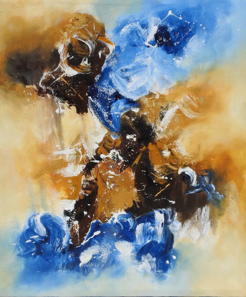 S M Naqvi, Acrylic on canvas, 30 × 36 (OGK1721)
