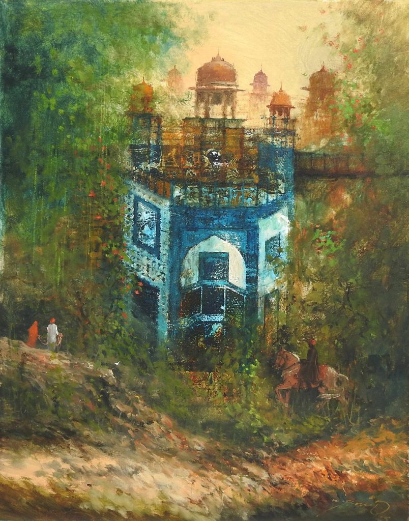 A Q Arif, Oil on canvas, 22 × 28 (OGK1750)
