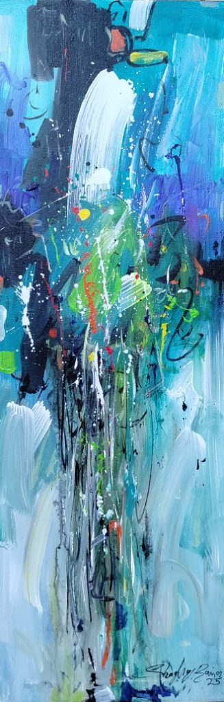 Shafiq Rana, Oil on canvas, 12 × 36 (OGK1776)