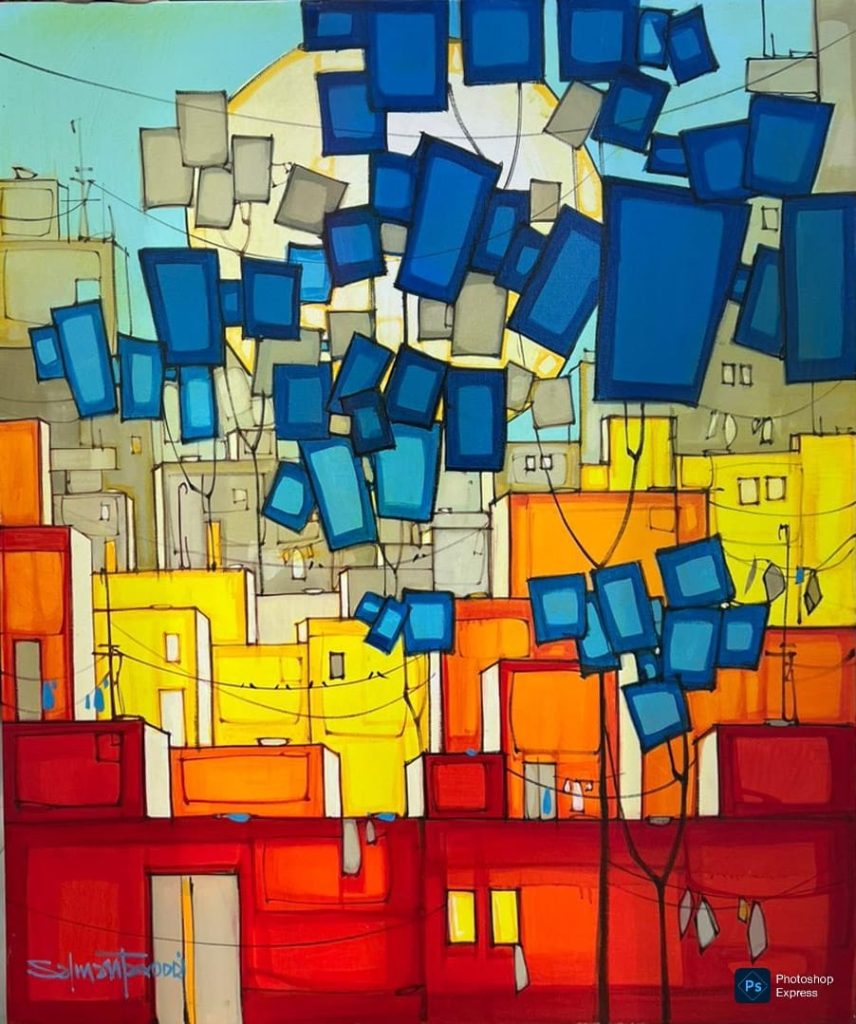 Salman Farooqi, Acrylic on canvas, 30 × 36 (OGK1780)