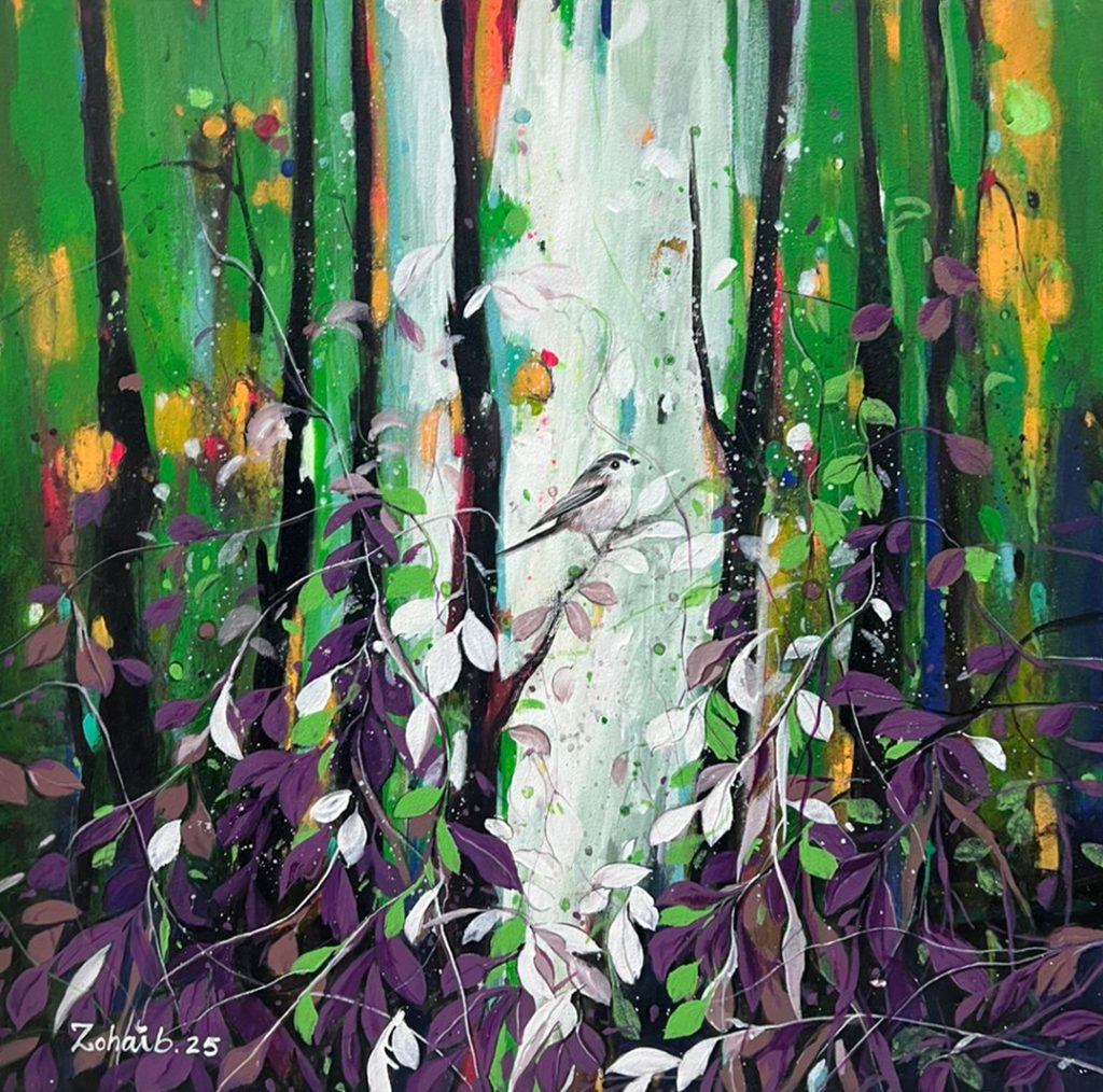 Zohaib Rind, Acrylic on canvas, 20 × 20 (OGK1780)