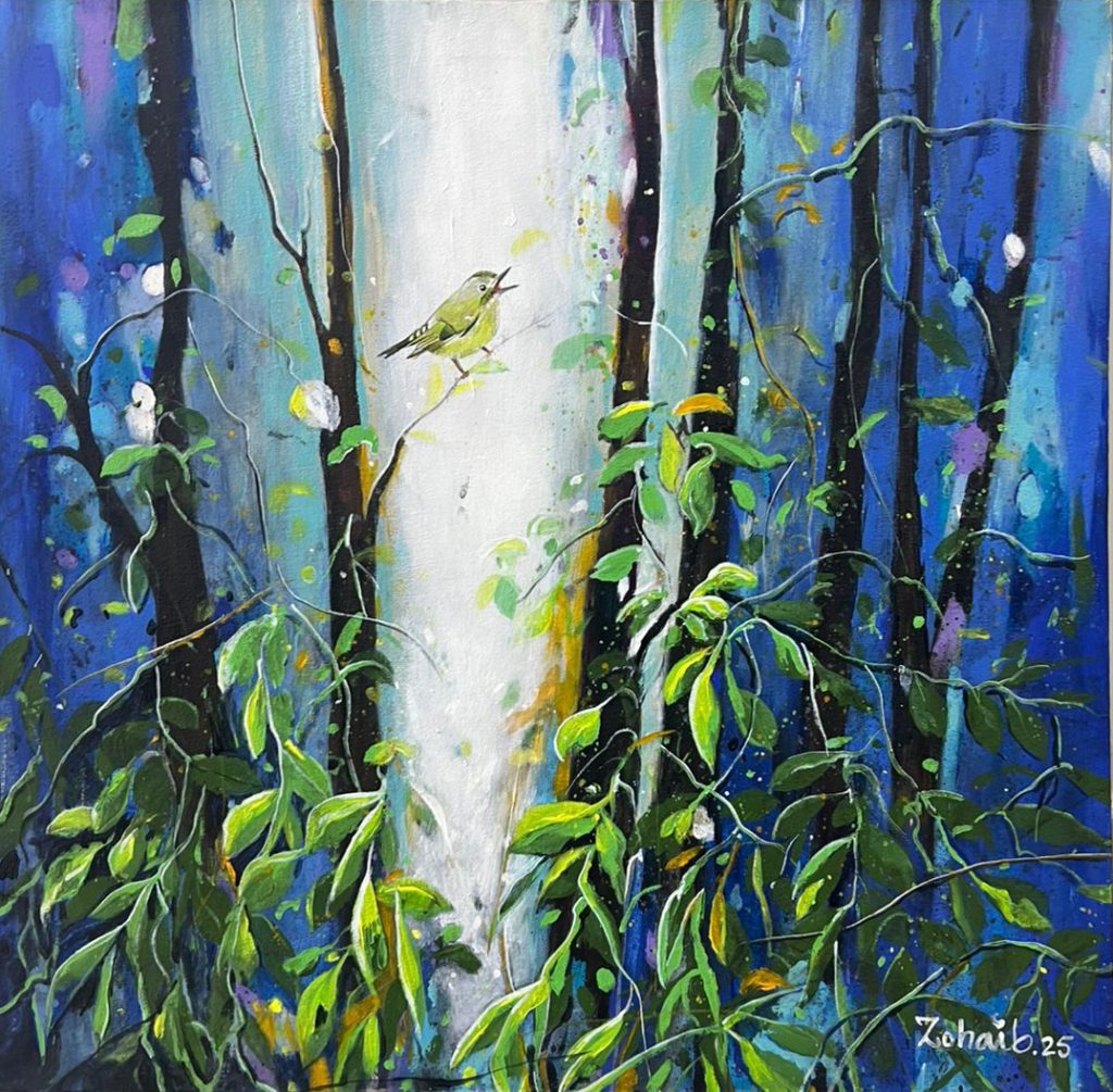 Zohaib Rind, Acrylic on canvas, 20 × 20 (OGK1781)