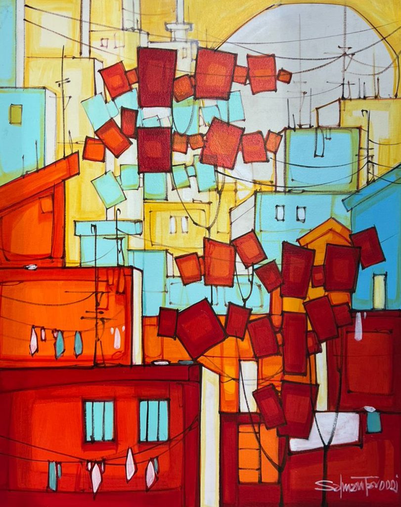 Salman Farooqi, Acrylic on canvas, 24 × 30 (OGK1784)