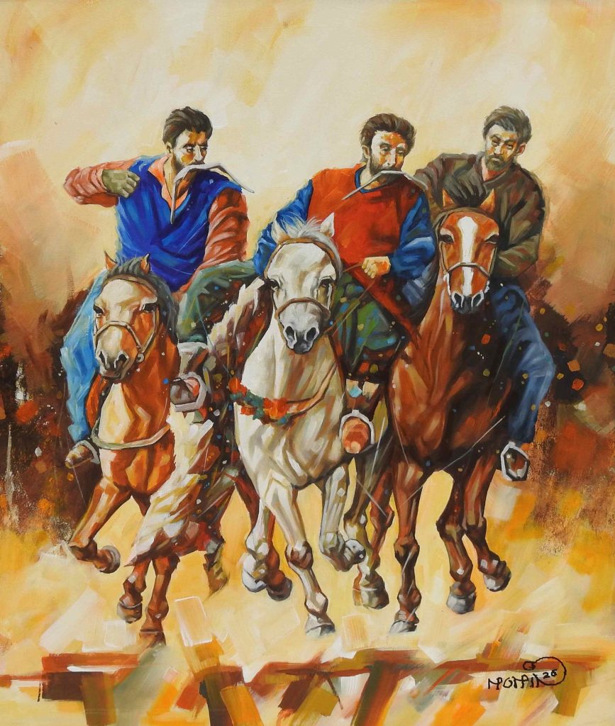 Momin, Acrylic on canvas, 24 × 30 (OGK1837)