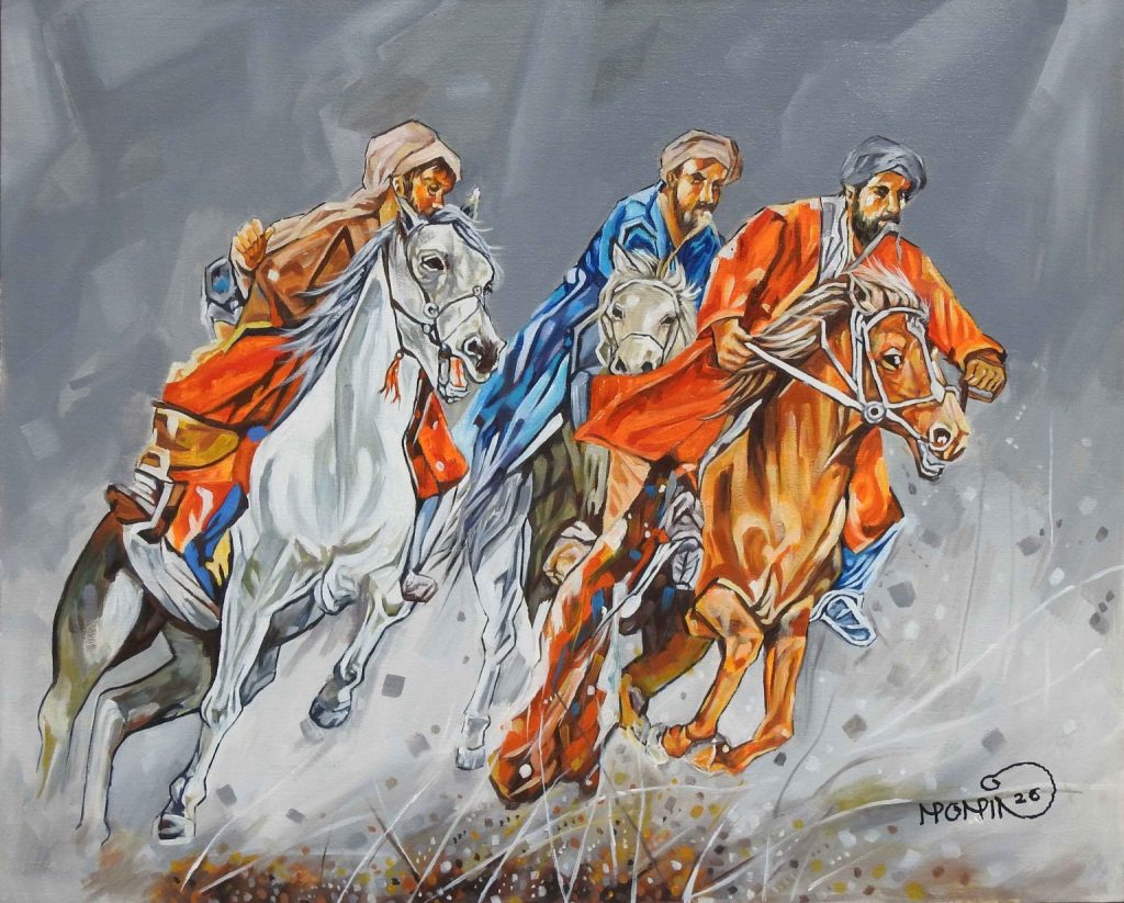 Momin, Acrylic on canvas, 24 × 30 (OGK1838)
