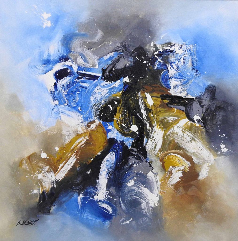 Momin, Acrylic on canvas, 24 × 24 (OGK1840)