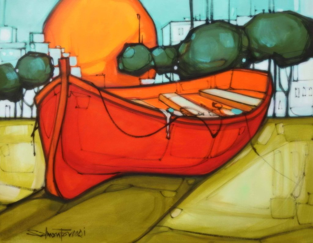 Salman Farooqi, Acrylic on canvas, 22 × 28 (OGK1842)
