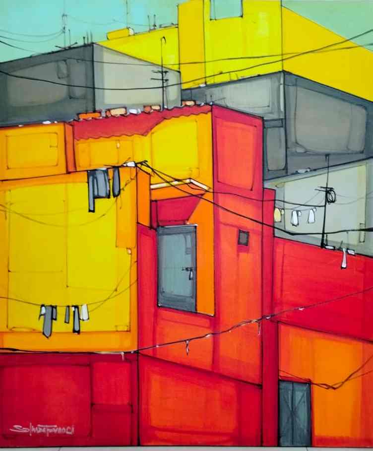 Salman Farooqi, Acrylic on canvas, 30 × 36 (OGK1844)
