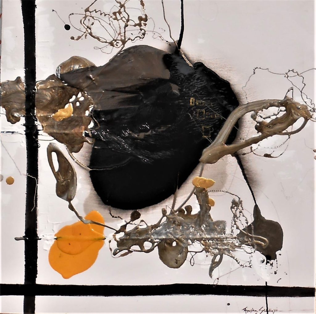 Abrar Ahmed, Oil on canvas, 24 × 24 (OGK1871)