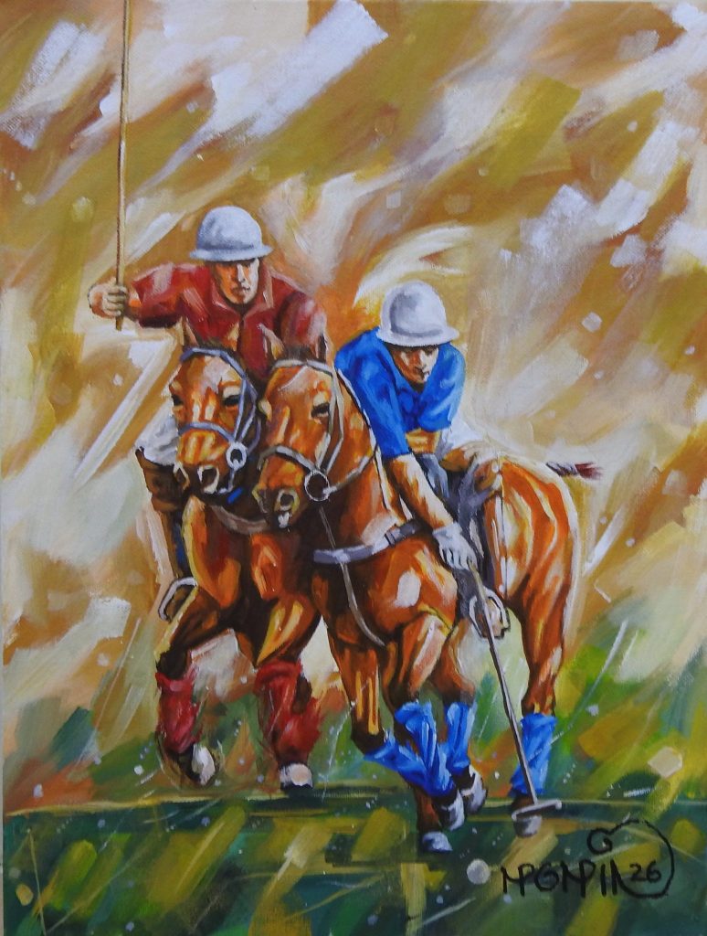 Momin, Acrylic on canvas, 12 × 16 (OGK1879)