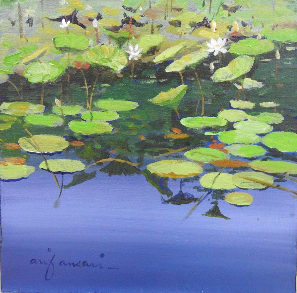 Arif Ansari, Oil on canvas, 12 × 12 (OGK1884)