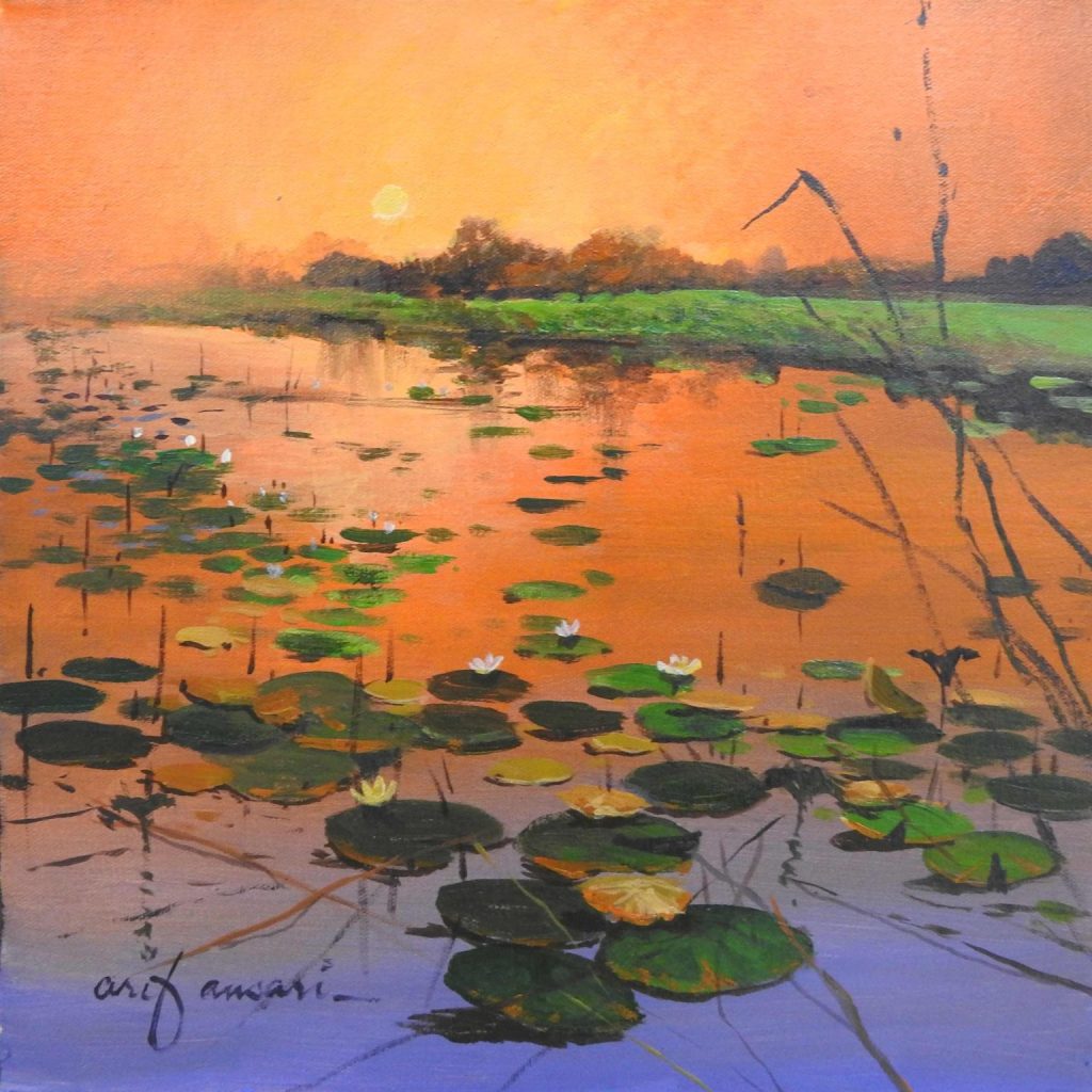 Arif Ansari, Oil on canvas, 12 × 12 (OGK1885)