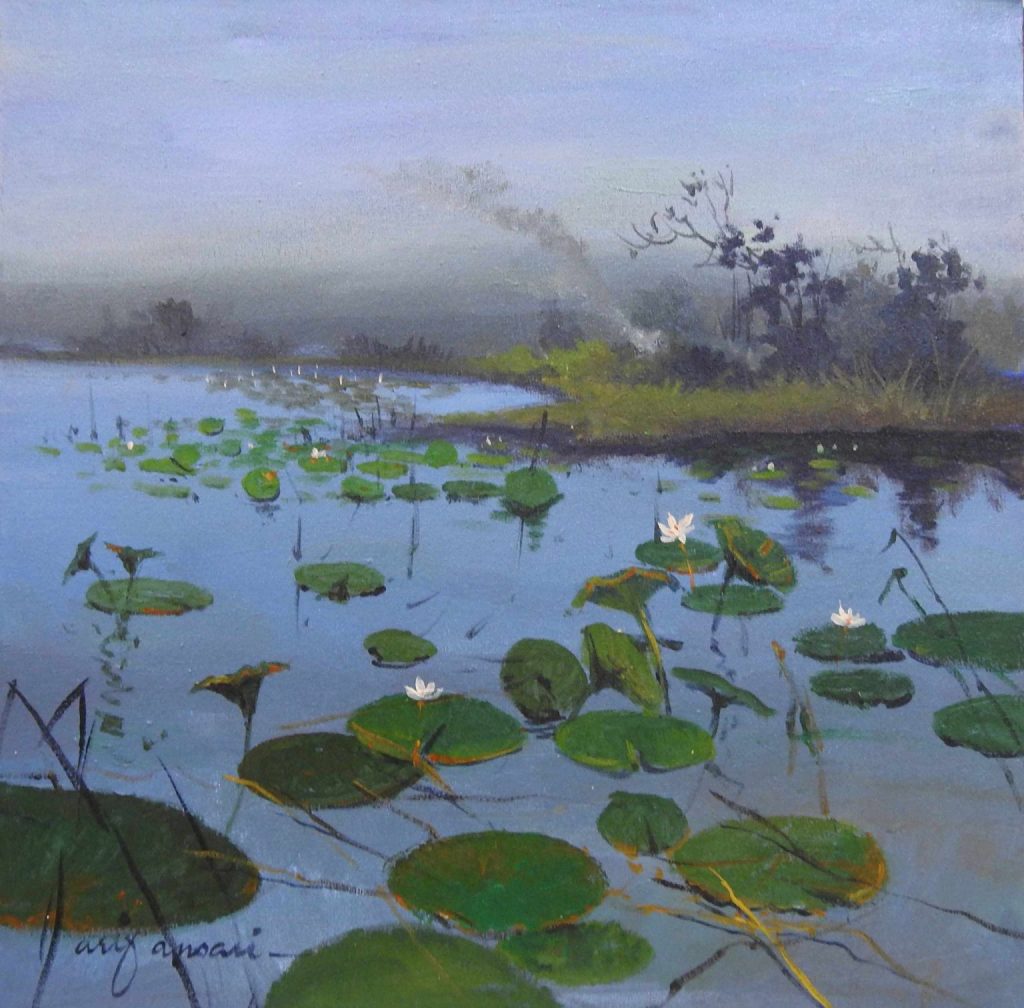 Arif Ansari, Oil on canvas, 18 × 18 (OGK1887)