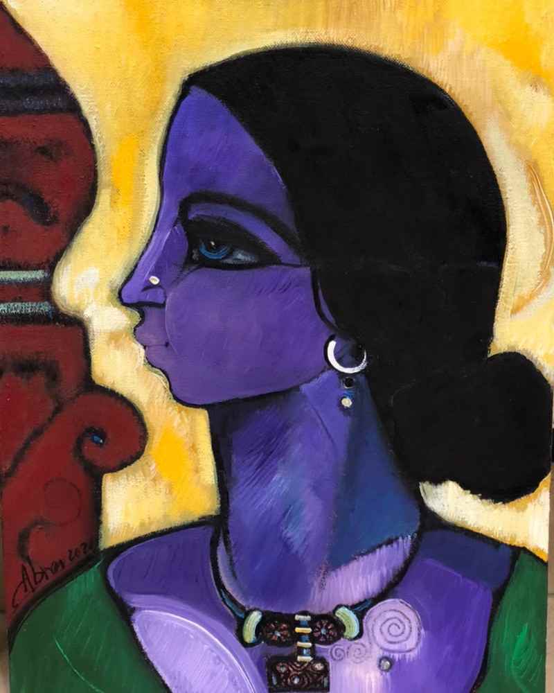 Abrar Ahmed, Oil on canvas, 12 × 16 (OGK1893)