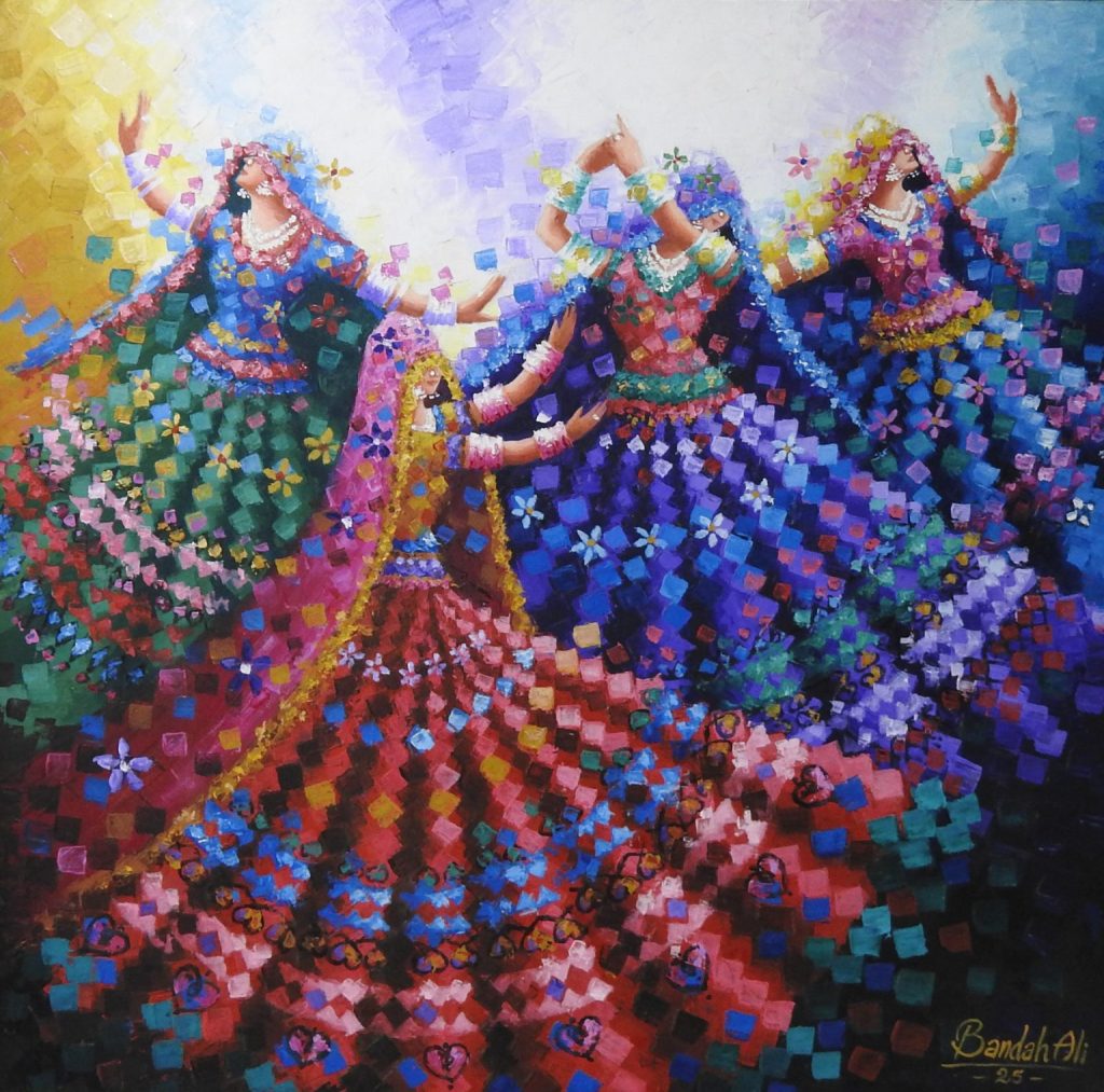 Bandah Ali, Acrylic on canvas, 36 × 36 (OGK1932)