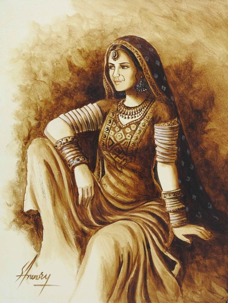 S A Noory, Oil on canvas, 18 × 24 (OGK2007)