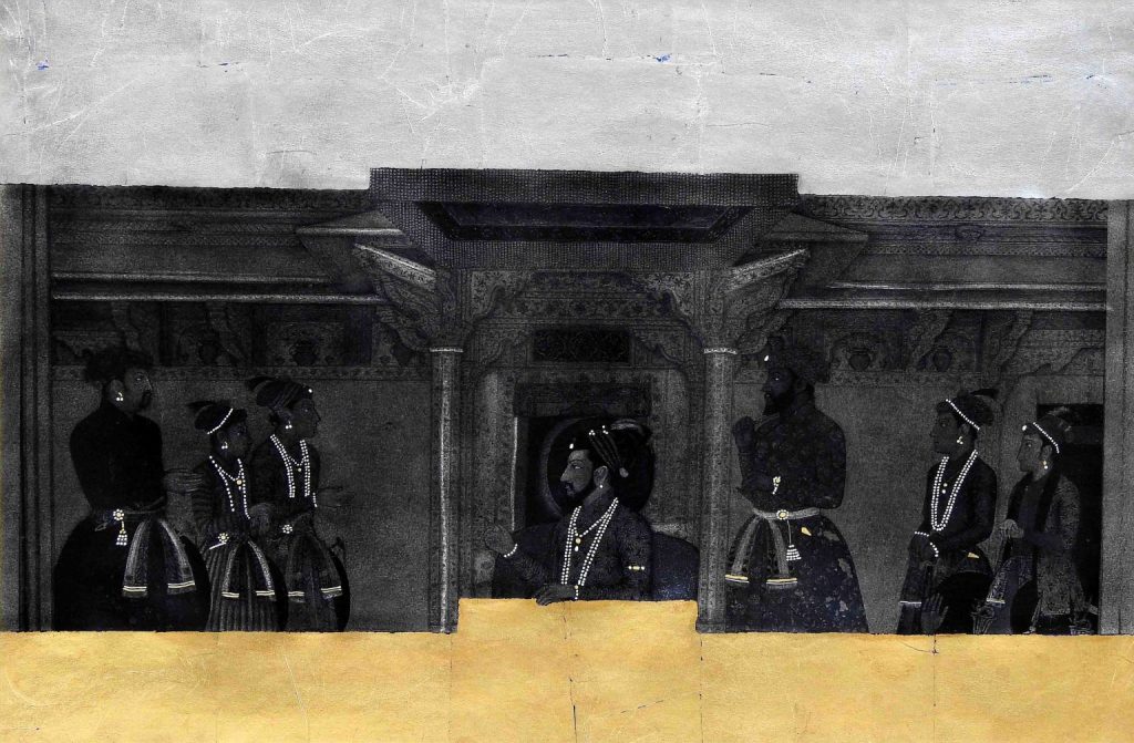 Shams, Mix media on paper, 20 × 30 (OGK497)
