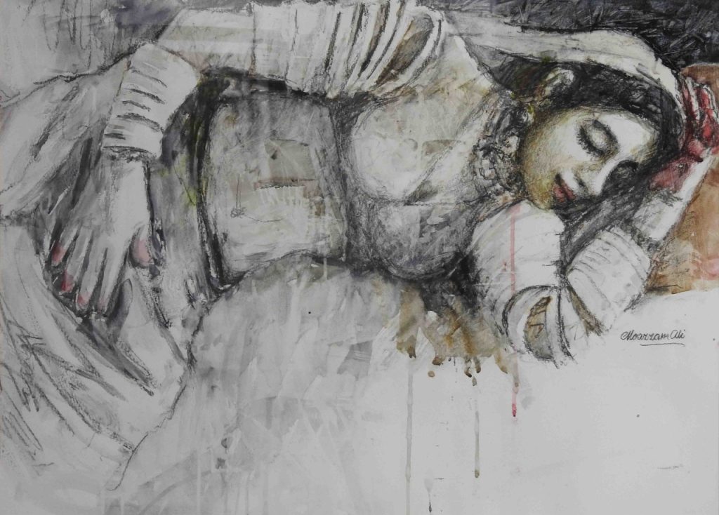 Moazzam Ali, Watercolor on paper, 21 × 29 (OGK536)