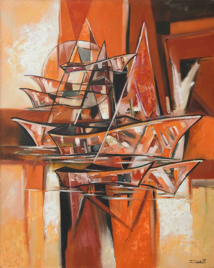 Turrab, Oil on canvas, 30 × 24 (OGK577)
