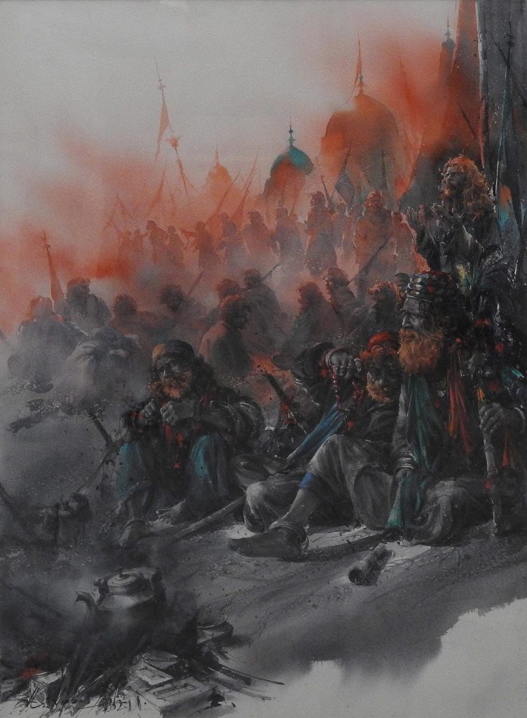 Ali Abbas, Watercolor on paper, 30 × 22 (OGK610)
