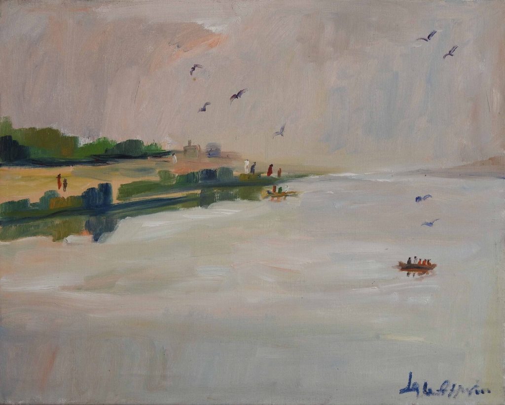 Iqbal Hussain, Oil on canvas, 16 × 20 (OGK662)
