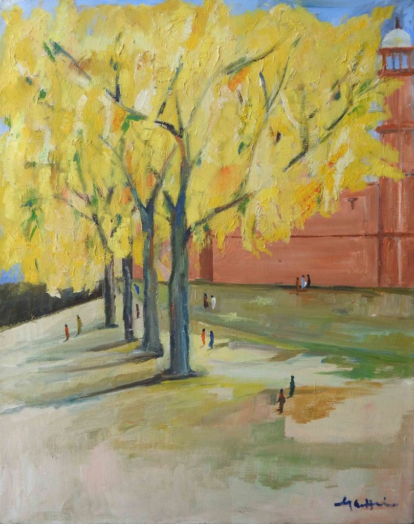 Iqbal Hussain, Oil on canvas, 30 × 24 (OGK665)