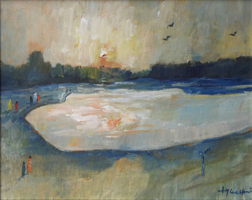 Iqbal Hussain, Oil on board, 16 × 20 (OGK729)