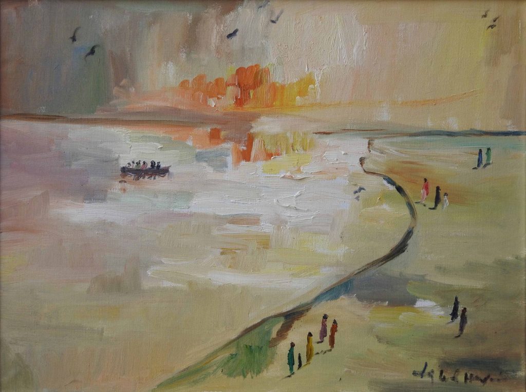 Iqbal Hussain, Oil on canvas, 18 × 24 (OGK730)