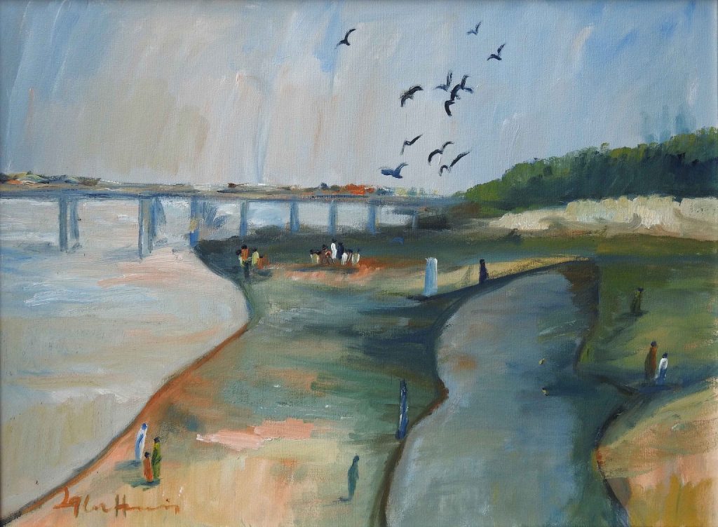 Iqbal Hussain, Oil on canvas, 18 × 24 (OGK731)