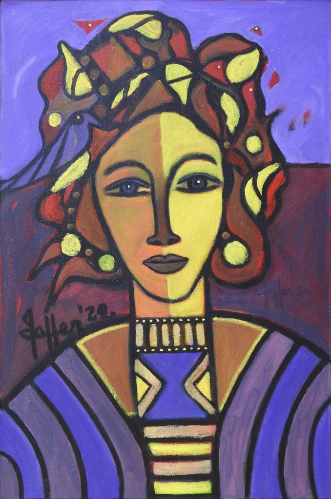 Wahab Jaffer, Acrylic on canvas, 36 × 24 (OGK788)