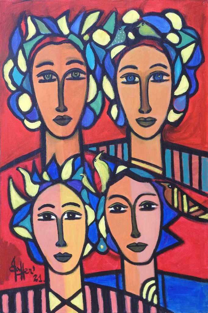 Wahab Jaffer, Acrylic on canvas, 36 × 24 (OGK792)