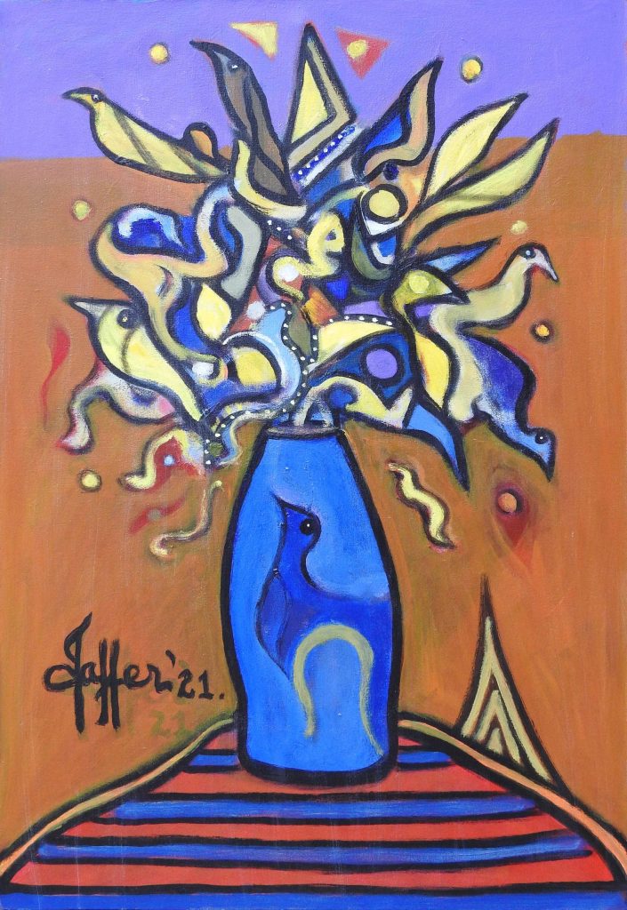 Wahab Jaffer, Acrylic on canvas, 36 × 24 (OGK794)