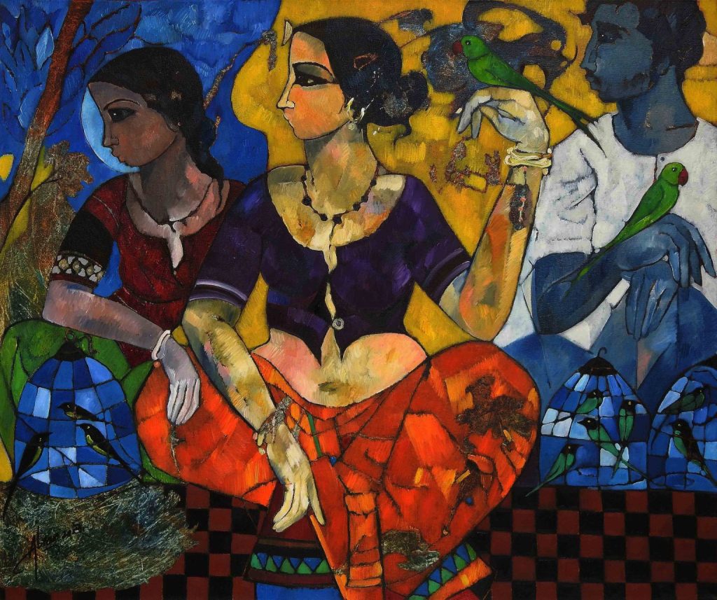 Abrar Ahmed, Oil on canvas, 30 × 36 (OGK856)