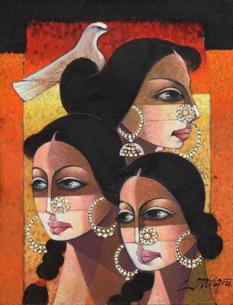Tariq Javed, Oil on canvas, 24 × 18 (OGK858)