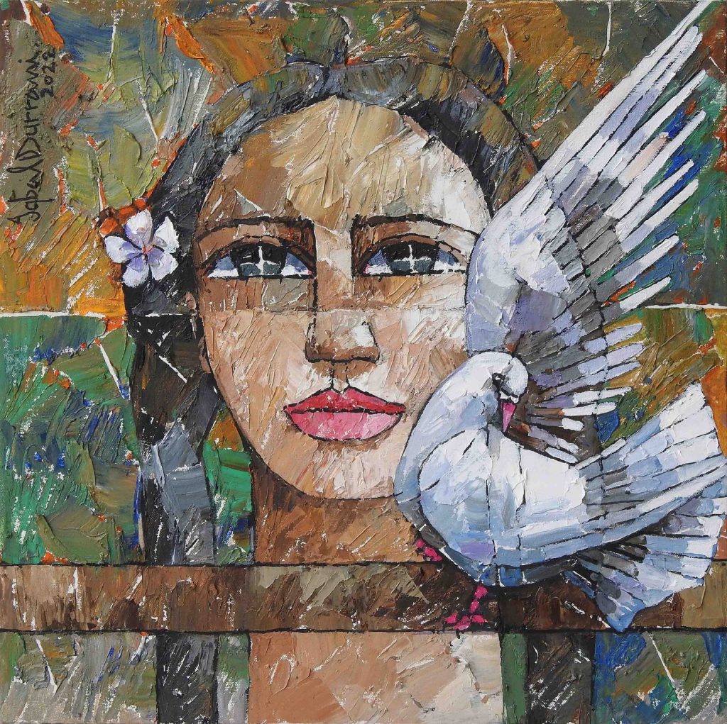Iqbal Durrani, Oil on canvas, 18 × 18 (OGK865)