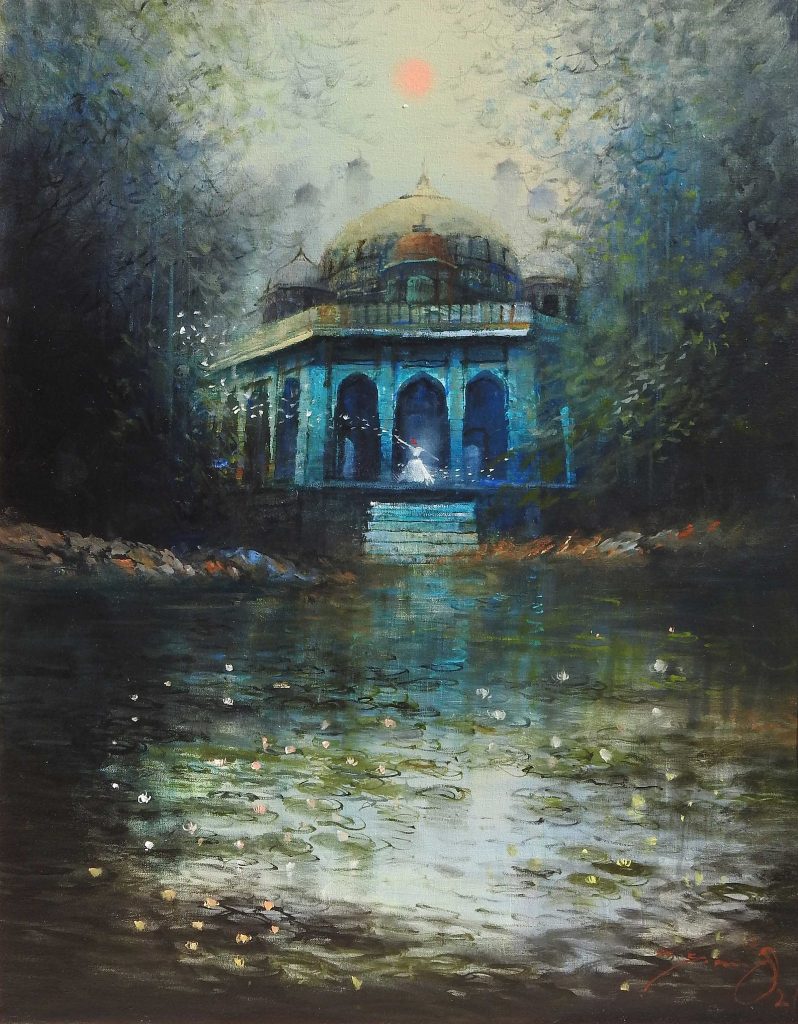A Q Arif, Oil on canvas, 22 × 28 (OGK871)