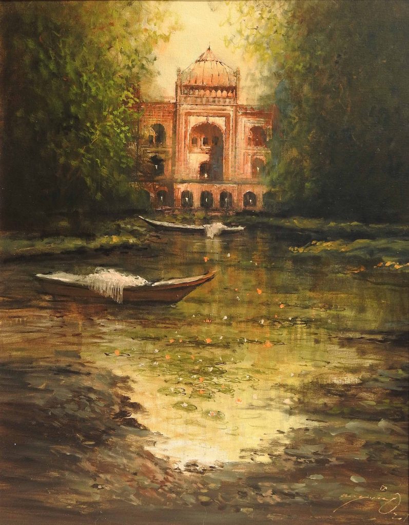 A Q Arif, Oil on canvas, 22 × 28 (OGK872)