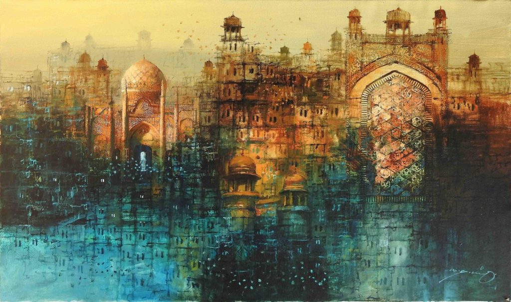 A Q Arif, Oil on canvas, 25 × 42 (OGK873)