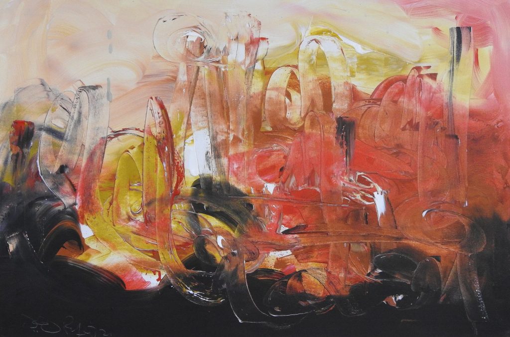 Riaz Rafi, Oil on canvas, 24 × 36 (OGK888)