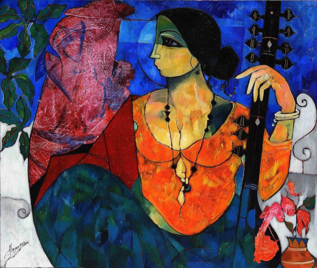 Abrar Ahmed, Oil on canvas, 30 × 36 (OGK895)